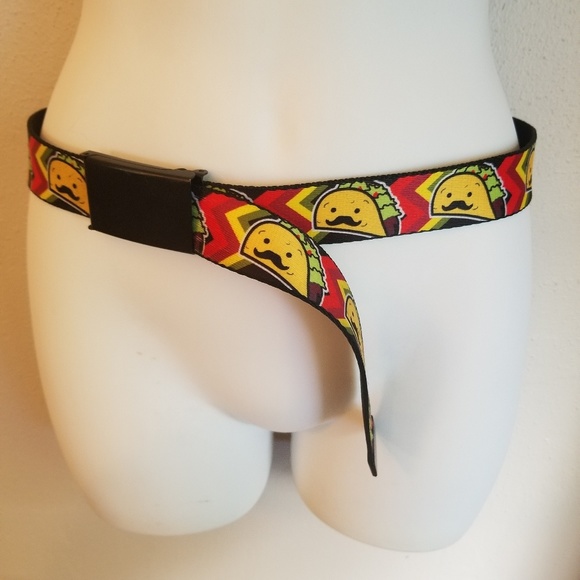 Other - 2/15$ Unisex Taco man buckle belt about 38ins